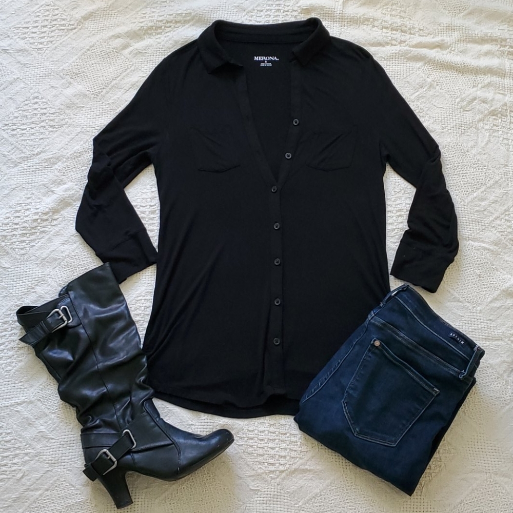 Black Button Down Shirt